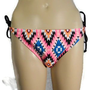 Xhilaration Pink Print Bikini Bottom XL